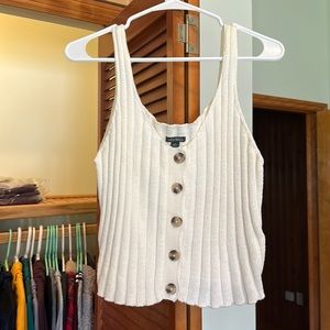 Ribbed sweater tank top